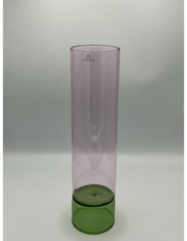 VASO 30CM  ROSA E VERDE