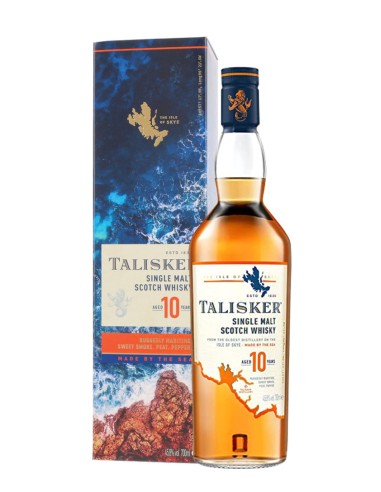 TALISKER SINGLE MALT SCOTCH WHISKY  AGED 10 YEARS